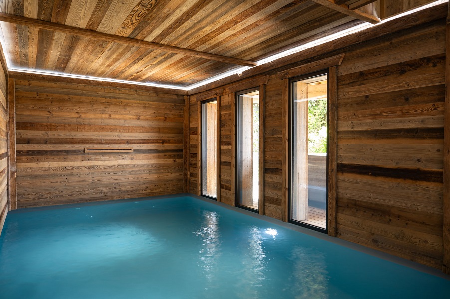 piscine int�rieure bellevue location chalet vosges