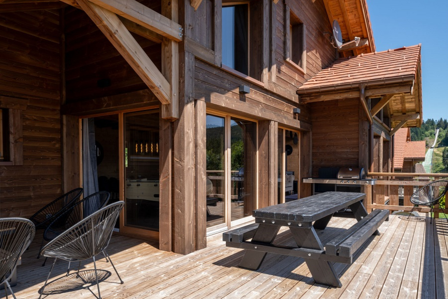Terrasse Emeraude  location chalet vosges