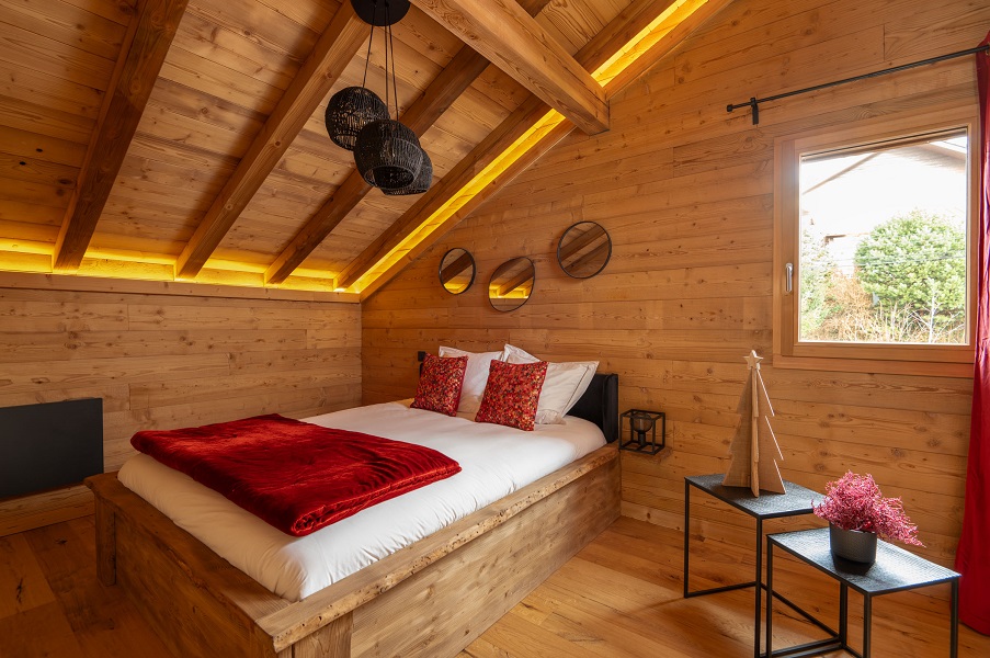 Chambre 1 Emeraude location chalet vosges