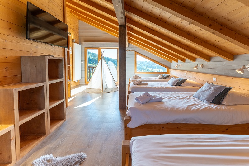 chambre enfants cimes location chalet gerardmer vosges vacances famille groupe