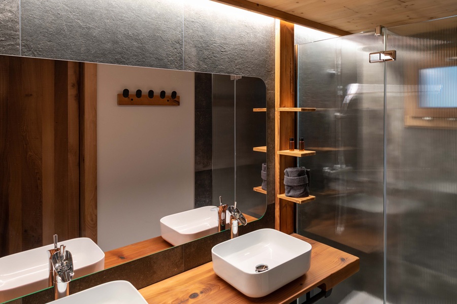 douche fleur location chalet luxe vosges