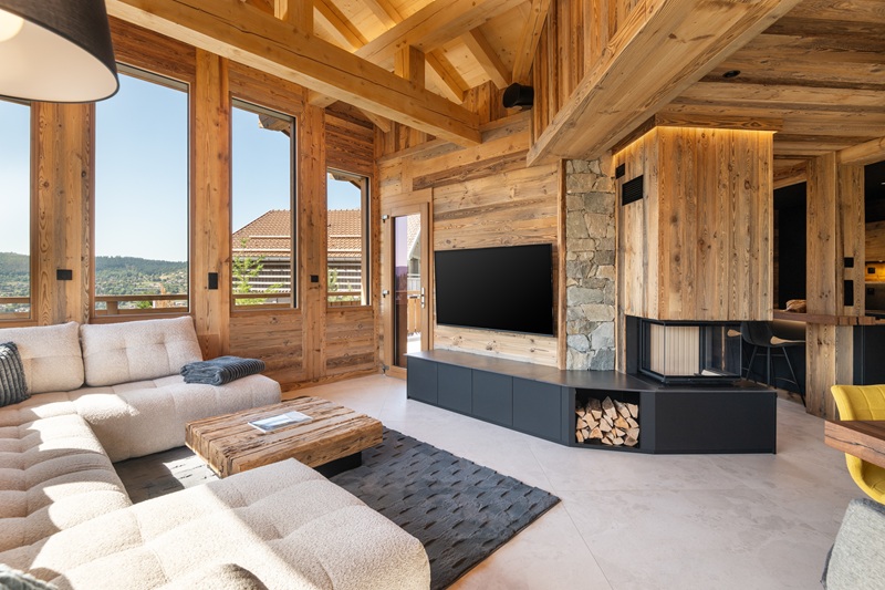 chalet panoramic lodge location chalet luxe gerardmer vosges salon