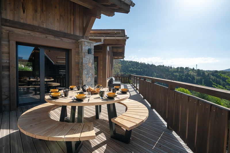 chalet panoramic lodge location chalet luxe gerardmer vosges terrasse vue lac