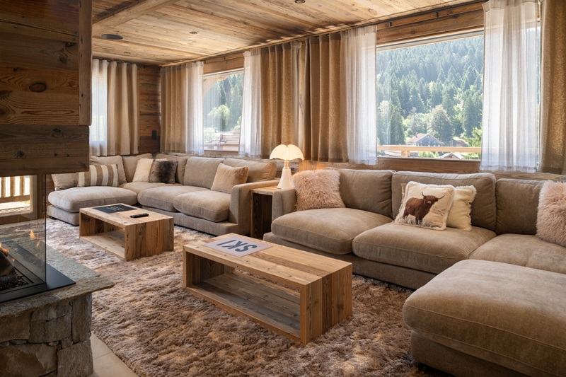 salon chalet pic des vosges mauselaine piscine luxe 14 personnes gerardmer