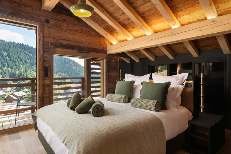 master chambre luxe location chalet vosges