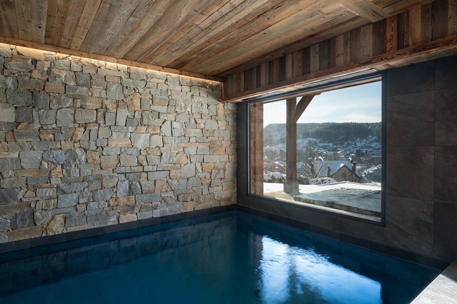 piscine vue lac sorelle location chalet vosges